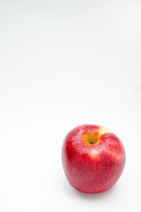 The apple red on white background style