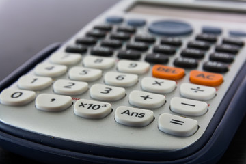 Calculator Keypad Numbers Buttons Small Modern Desk Work White