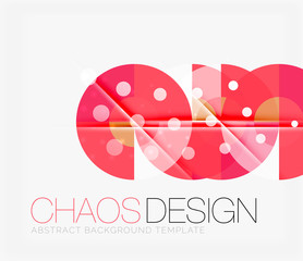 Abstract background with round shapes