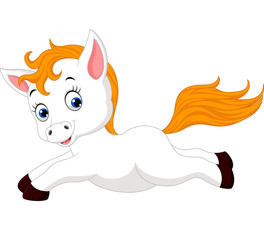 cute horse cartoon