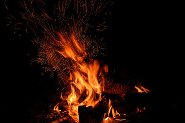fire spark flame bonfire tracks