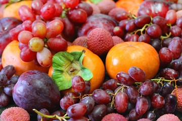 Naklejka na ściany i meble still life of fruits and berries
