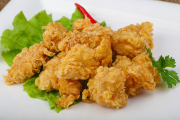 Crispy chicken nuggets