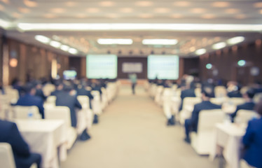Blur of business Conference and Presentation in the conference h