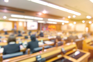Fototapeta premium Blur of business Conference and Presentation in the conference h