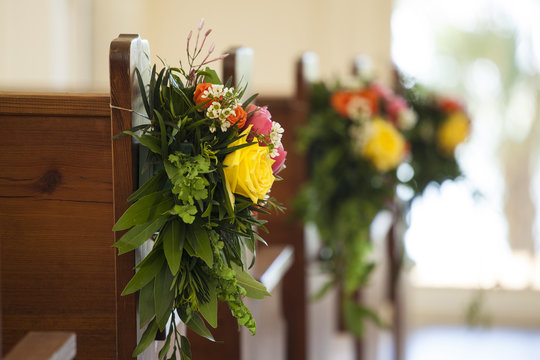 floral decoration at wedding