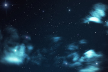 sky stars clouds background