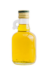 Isolated bottle of rice bran oil