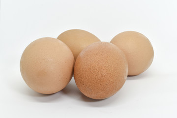 eggs isolated on white background