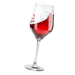 Glass of red wine
