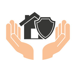 Obraz premium home insurance property concept icon vector illustration design