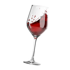 Glass of red wine
