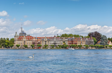 Fototapeta premium The German city of Konstanz on Lake Bodensee.