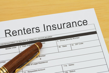 Obraz premium Applying for a Renters Insurance