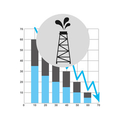 oil industry business icon vector illustration design