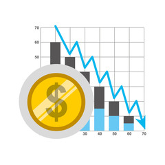 business statistics concept icon vector illustration design