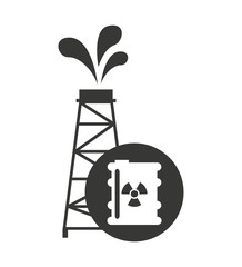 oil industry business icon vector illustration design