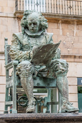 Naklejka premium Statue de Juan Carreño de Miranda à Avilés Asturien (Asturias) Spanien
