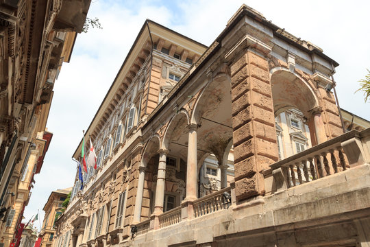 Palace Palazzo Doria Tursi at via Garibaldi, Genoa