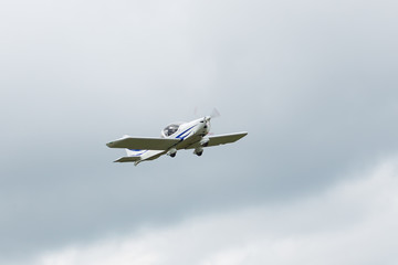 Private jet is parked