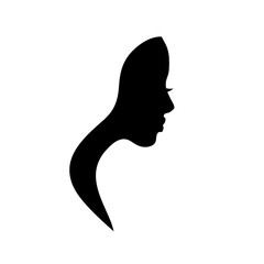 Vector logo woman.