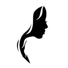 Vector logo woman.