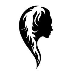 Vector logo woman.