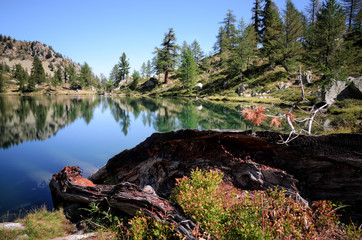 Lake of Martel in the valley of Riofreddo; in Italy