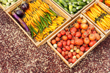 Fruit and vegetable promotion background