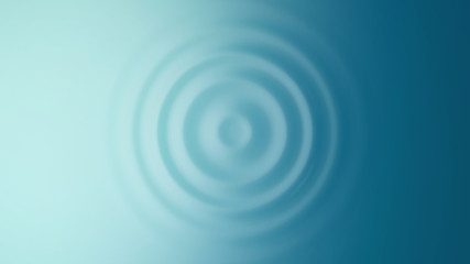 Ripple. Top view. 3D Render.