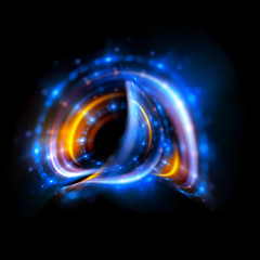 Abstract ring background with luminous swirling backdrop. Glowing spiral. The energy flow tunnel.
Shine round frame with light circles light effect. Glowing cover. Space for your message.