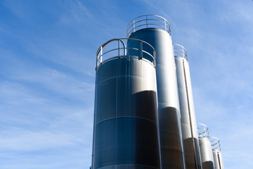 Chemical plant, containers