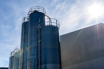 Chemical plant, containers