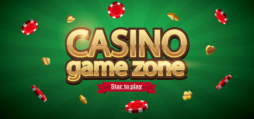 casino chips realistic theme with place for text