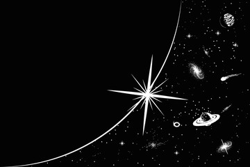 Vector illustration of universe