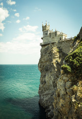 Landmark of the Crimea - "swallow's nest". Beautiful view. Crimea's nature