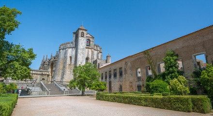Fototapeta na wymiar Main entrance of Convento de Cristo, Tomar, Portugal
