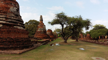 The famous ancient ruins temples