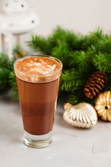 Hot chocolate with whipped cream