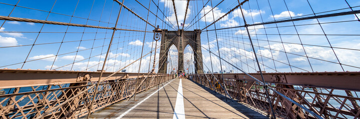 New York Brooklyn Bridge Panorama