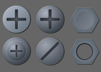 Bolts and nut head set