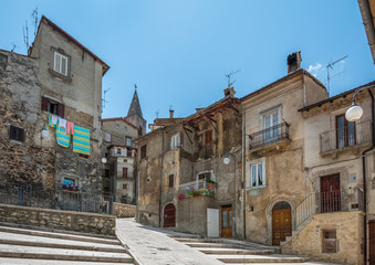 Obraz premium Scanno, old rural village in L'Aquila Province, Abruzzo (Italy)