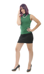 Fototapeta premium happy young business woman