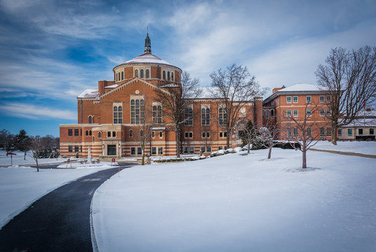 Winter View Of The National Shrine Of Saint Elizabeth Ann Seton