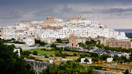 Naklejka premium Ostuni, white city in Apulia (Italy)