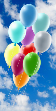 image of balloons close-up