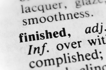 Obraz premium Finished