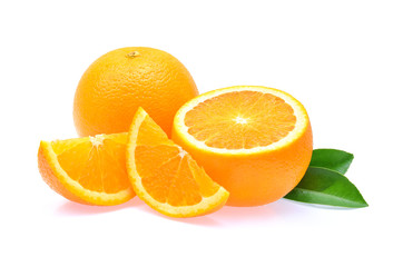 Orange fruit on white