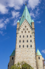 Fototapeta na wymiar Tower of the Dom church of Paderborn