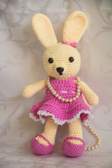 Crochet rabbit in dress